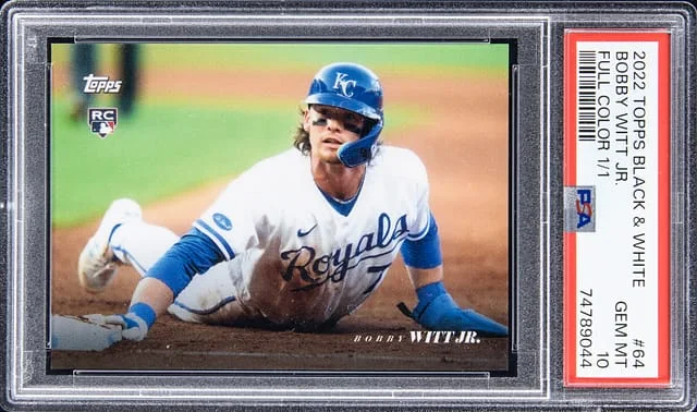 2022 Topps Bobby Witt Jr. Black & White Full Color #64 card image