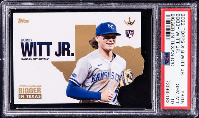 2022 Topps Bobby Witt Jr. x Bigger In Texas Die-Cut #BIT5 card image