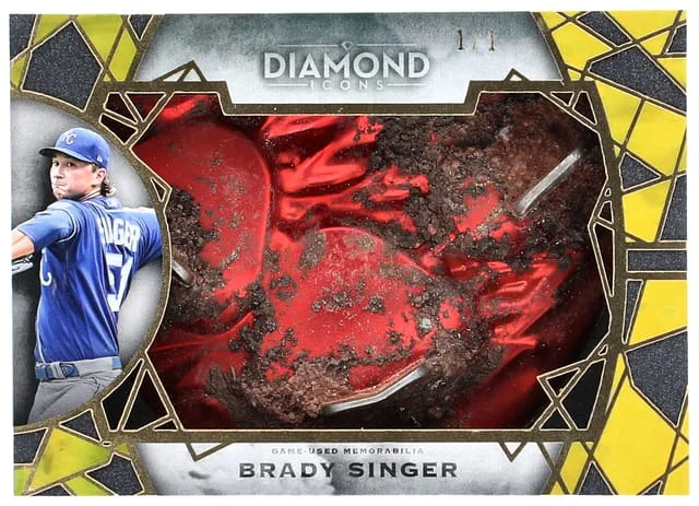 2022 Topps Brady Singer Diamond Icons Preeminent Pieces Relic #PPR-BS1 card image