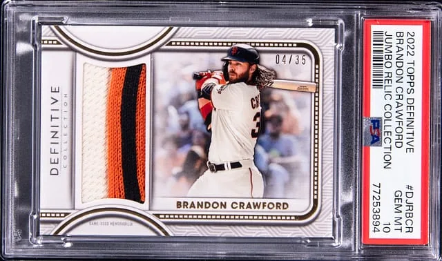 2022 Topps Brandon Crawford Definitive Collection Jumbo Relic #DJRBCR card image