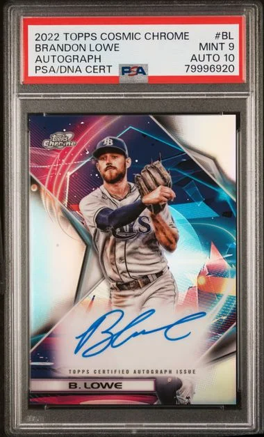 2022 Topps Brandon Lowe Cosmic Chrome Autographs #CCA-Bl card image