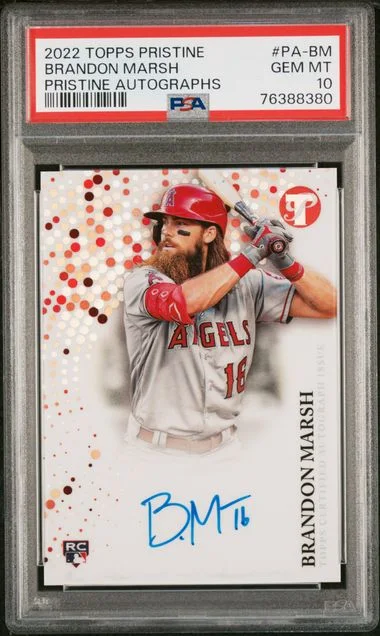 2022 Topps Brandon Marsh Pristine Pristine Autographs #PA-BM card image