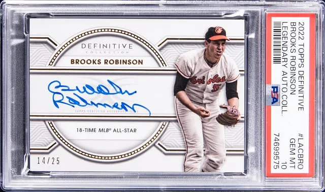 2022 Topps Brooks Robinson Definitive Legendary Autograph Collection #LACBRO card image