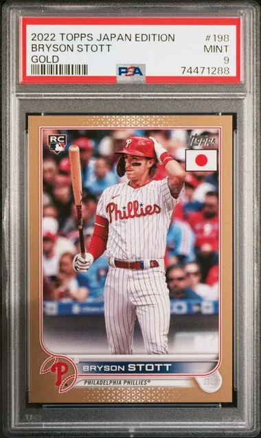 2022 Topps Bryson Stott Japan Edition Gold #198 card image