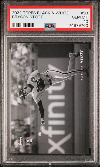 2022 Topps Bryson Stott Black and White #93 card image