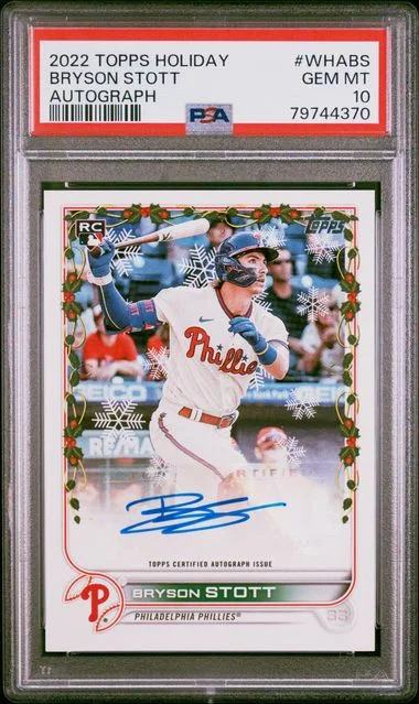 2022 Topps Bryson Stott Holiday Autographs #WHABS card image