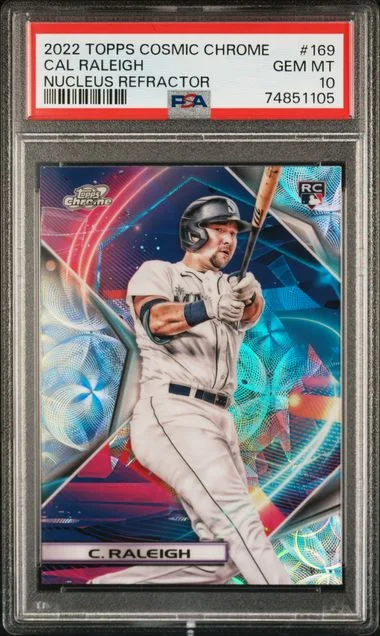 2022 Topps Cal Raleigh Cosmic Chrome Nucleus Refractor #169 card image