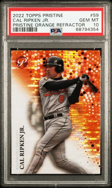 2022 Topps Cal Ripken Jr. Pristine Pristine Orange Refractor #59 card image
