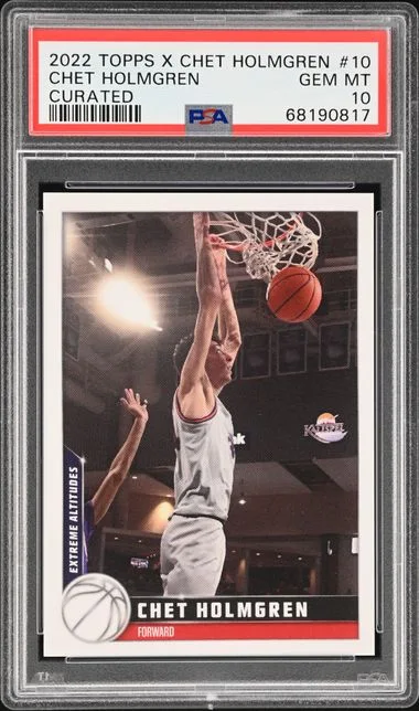 2022 Topps Chet Holmgren X Curated #10 card image