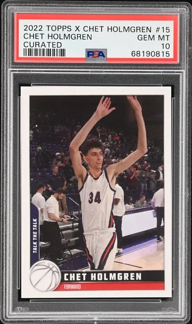 2022 Topps Chet Holmgren X Curated #15 card image