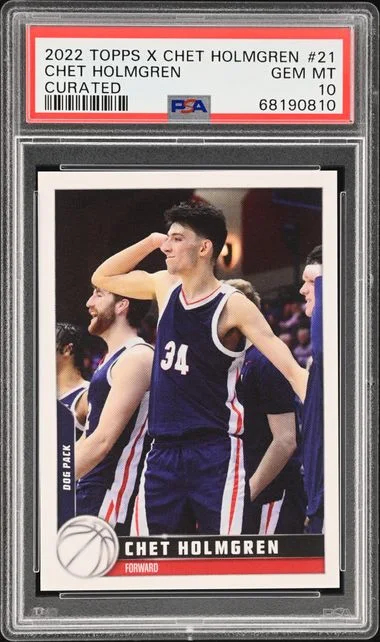 2022 Topps Chet Holmgren X Curated #21 card image