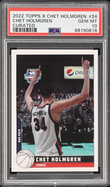 2022 Topps Chet Holmgren X Curated #24 card image