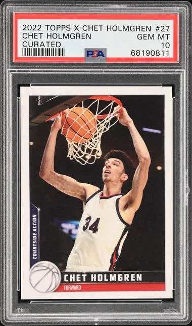 2022 Topps Chet Holmgren X Curated #27 card image