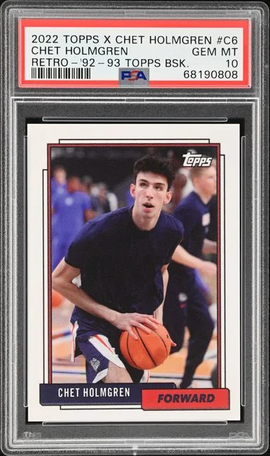 2022 Topps Chet Holmgren X Retro 1992-1993 Topps Basketball #C6 card image