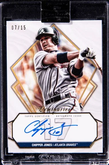 2022 Topps Chipper Jones Luminaries HIT Kings Autographs #Hk-Cj card image