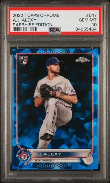 2022 Topps Chrome A.J. Alexy Sapphire Edition #547 card image
