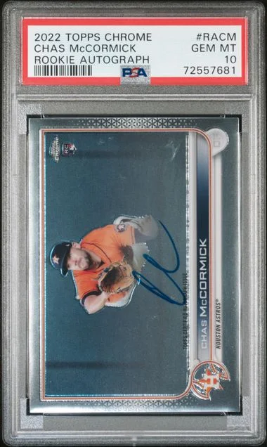 2022 Topps Chrome Autographs #-CM Chas McCormick #no-number card image
