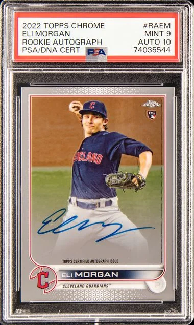 2022 Topps Chrome Autographs Raem Eli Morgan #no-number card image