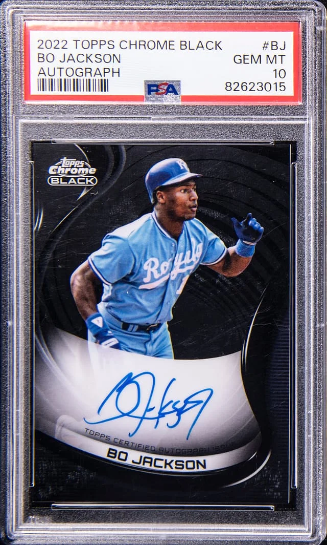 2022 Topps Chrome Black Bo Jackson Autograph #CBA-BJ card image