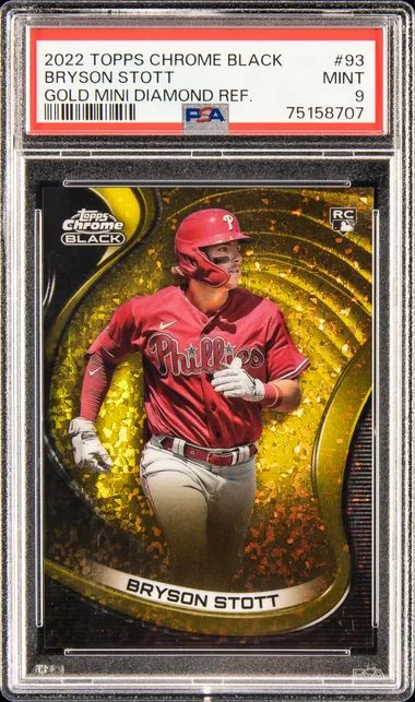 2022 Topps Chrome Black Bryson Stott #93 card image
