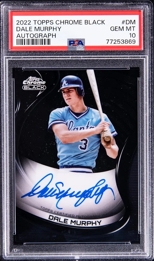 2022 Topps Chrome Black Dale Murphy Autograph #DM card image