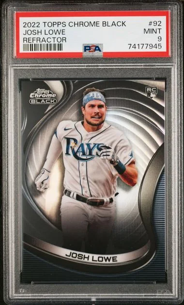 2022 Topps Chrome Black Josh Lowe Refractor #92 card image