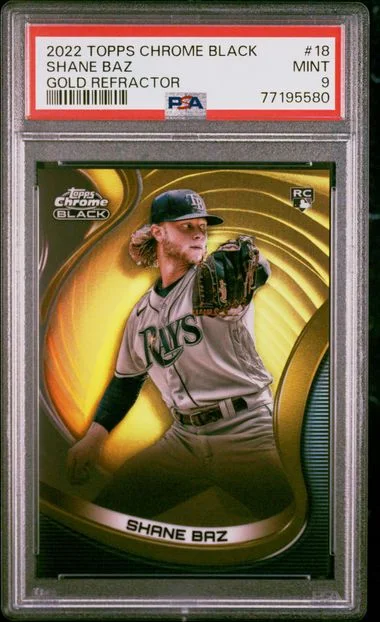 2022 Topps Chrome Black Shane Baz #18 card image