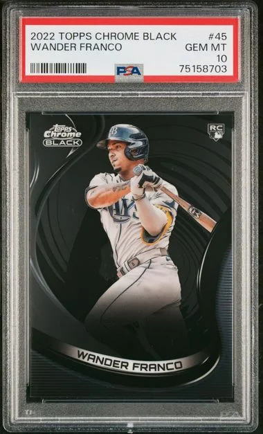 2022 Topps Chrome Black Wander Franco #45 card image