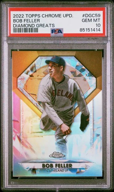 2022 Topps Chrome Bob Feller Diamond Greats #DGC59 card image