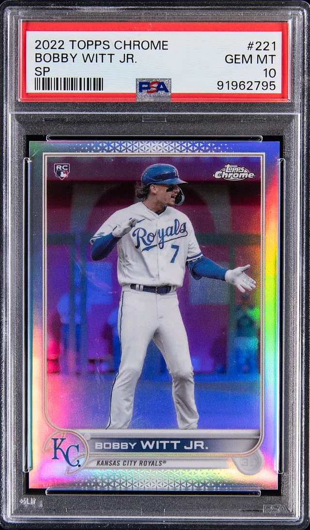 2022 Topps Chrome Bobby Witt Jr. SP #221 card image