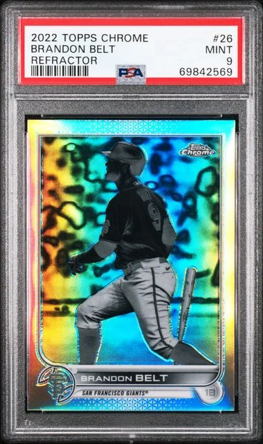 2022 Topps Chrome Brandon Belt Refractor #26 card image