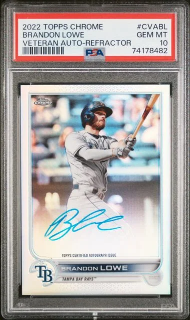 2022 Topps Chrome Brandon Lowe Veteran Autographs #CVABL card image