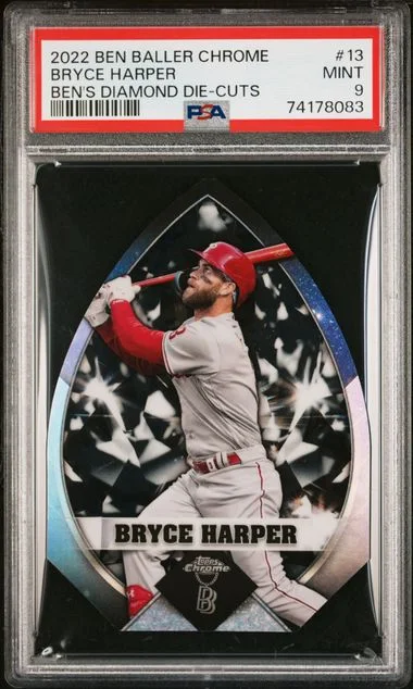 2022 Topps Chrome Bryce Harper Ben Baller Ben's Diamond Die-Cuts #13 card image