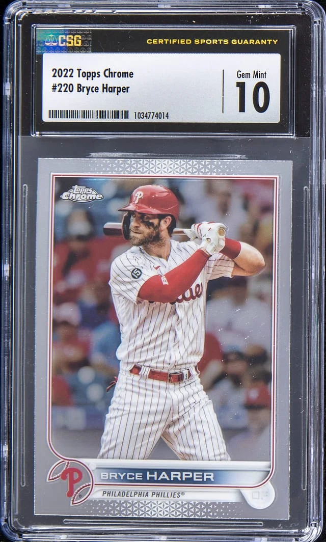 2022 Topps Chrome Bryce Harper #220 card image
