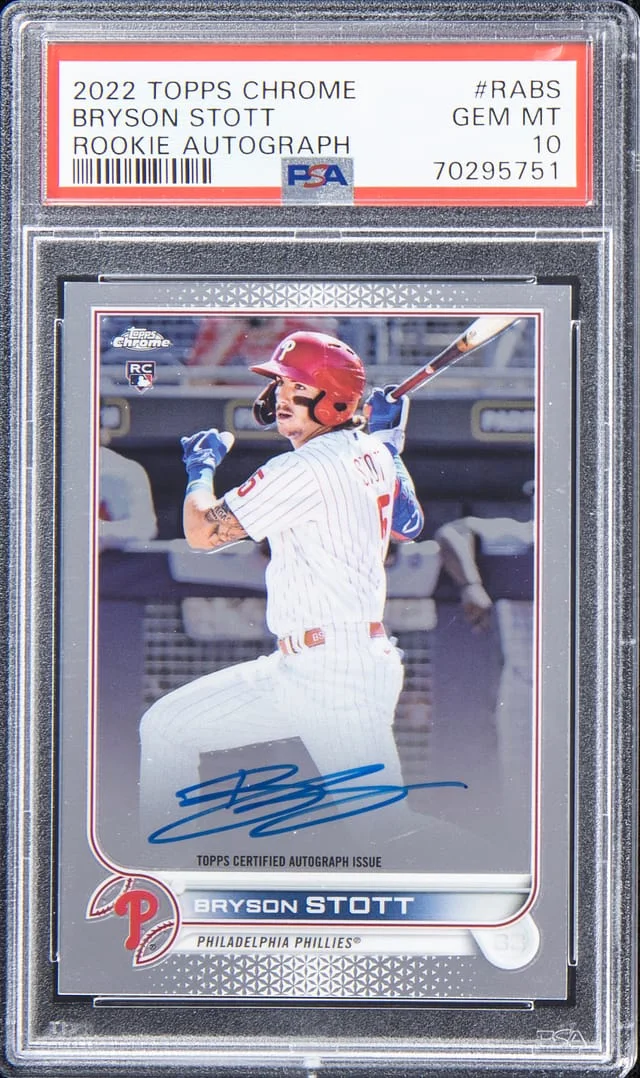 2022 Topps Chrome Bryson Stott Autograph #RABS card image