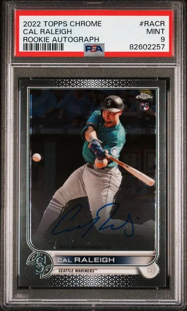 2022 Topps Chrome Cal Raleigh Autograph #RACR card image