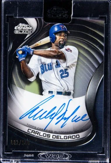 2022 Topps Chrome Carlos Delgado Base Autograph #Cba-Cd card image