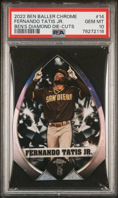 2022 Topps Chrome Fernando Tatis Jr. Ben Baller Ben's Diamond Die-Cuts #14 card image