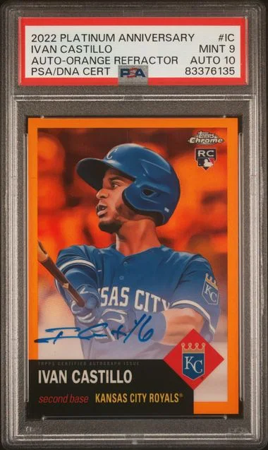 2022 Topps Chrome Ivan Castillo Autograph Orange Refractor #CPA-IC card image