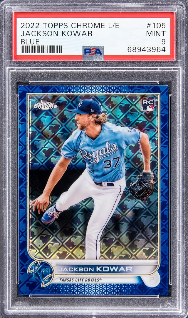 2022 Topps Chrome Jackson Kowar Limited Edition Blue #105 card image