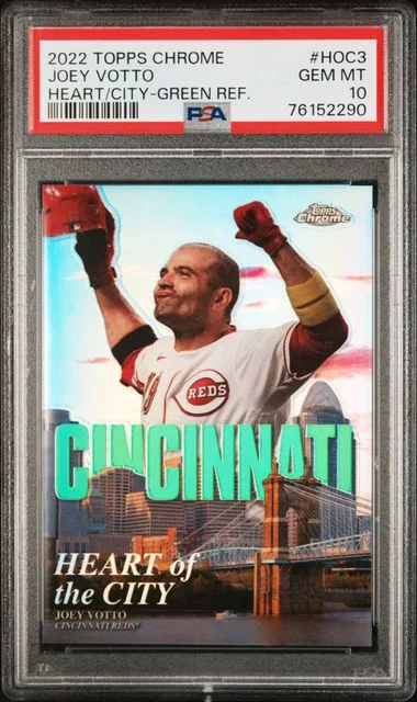 2022 Topps Chrome Joey Votto Heart Of The City #HOC3 card image