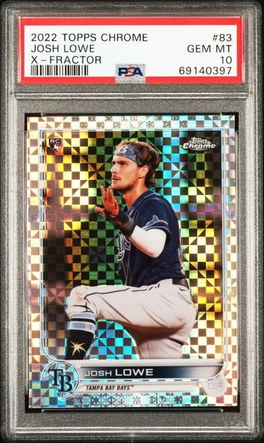 2022 Topps Chrome Josh Lowe XFractor #83 card image
