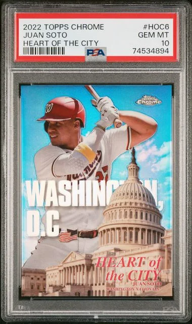 2022 Topps Chrome Juan Soto Heart Of The City #Hoc6 card image