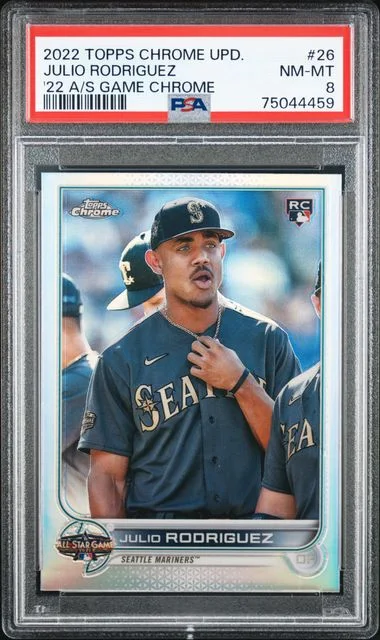 2022 Topps Chrome Julio Rodriguez 2022 All-Star Game Chrome #26 card image