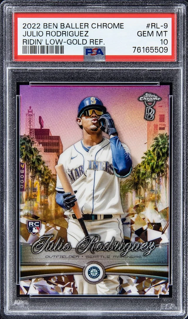 2022 Topps Chrome Julio Rodriguez Ben Baller Ridin' Low #RL-9 card image