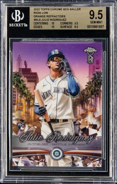 2022 Topps Chrome Julio Rodriguez Ben Baller Ridin Low #Rl9 card image