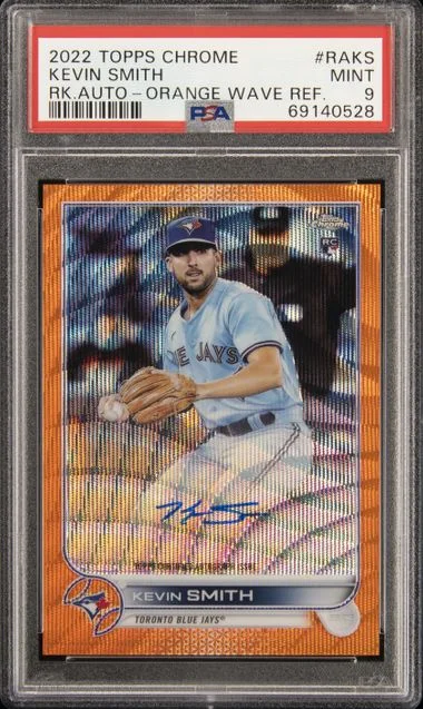 2022 Topps Chrome Kevin Smith Autographs Gold Refractor #RA-KS card image