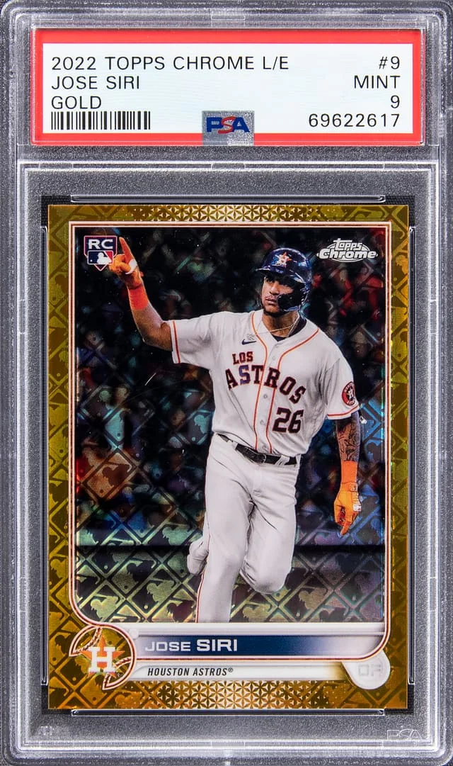 2022 Topps Chrome Logofractor Jose Siri Edition Gold #9 card image