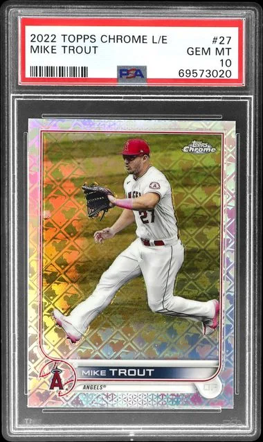 2022 Topps Chrome Logofractor Mike Trout Edition #27 card image