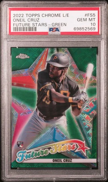 2022 Topps Chrome Logofractor Oneil Cruz Edition Future Stars Green #FS5 card image